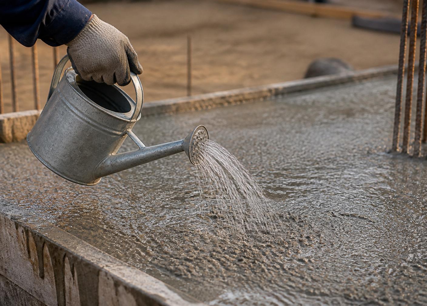 Concrete curing & self-healing